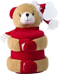 PELUCHE NATALIZIO CON COPERTA